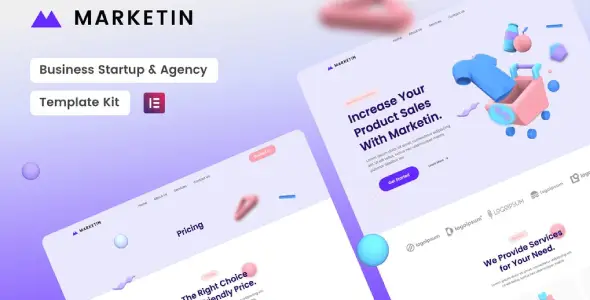Marketin – Business Startup & Agency Elementor Template Kit