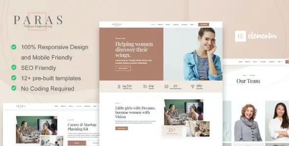 Paras – Business Coach for Women Elementor Template Kit